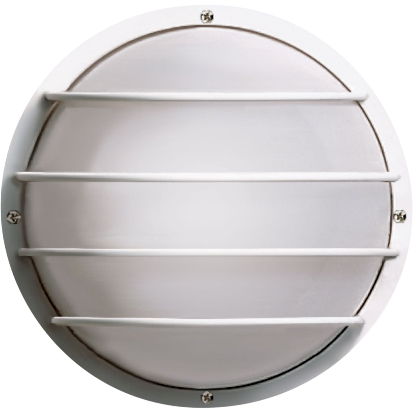 2 Light CFL - 10" - Round Cage Wall Fixture - (2) 9W Twin Tube Incl
